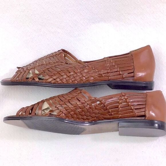 Worthington Open Toe Leather Huaraches Slip On Shoes - Picture 7 of 13